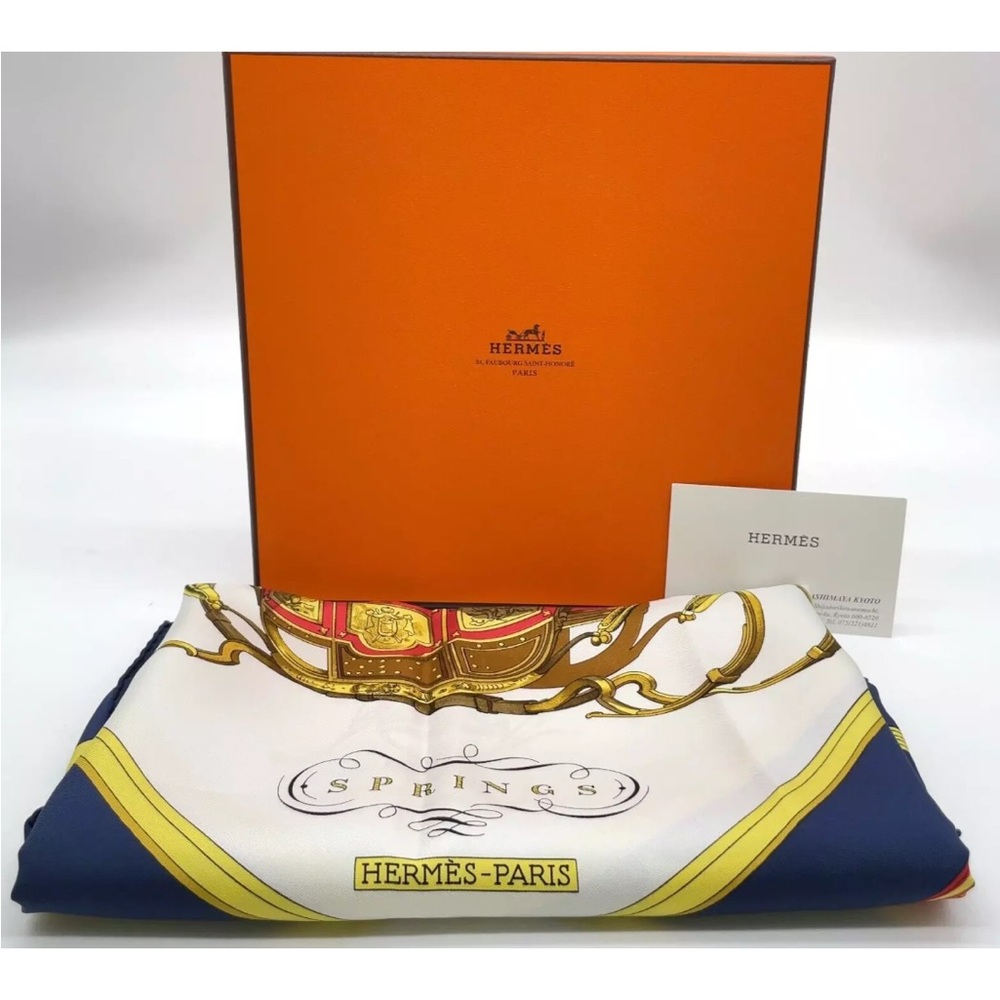 Hermes Carre90 “Springs” silk scarf